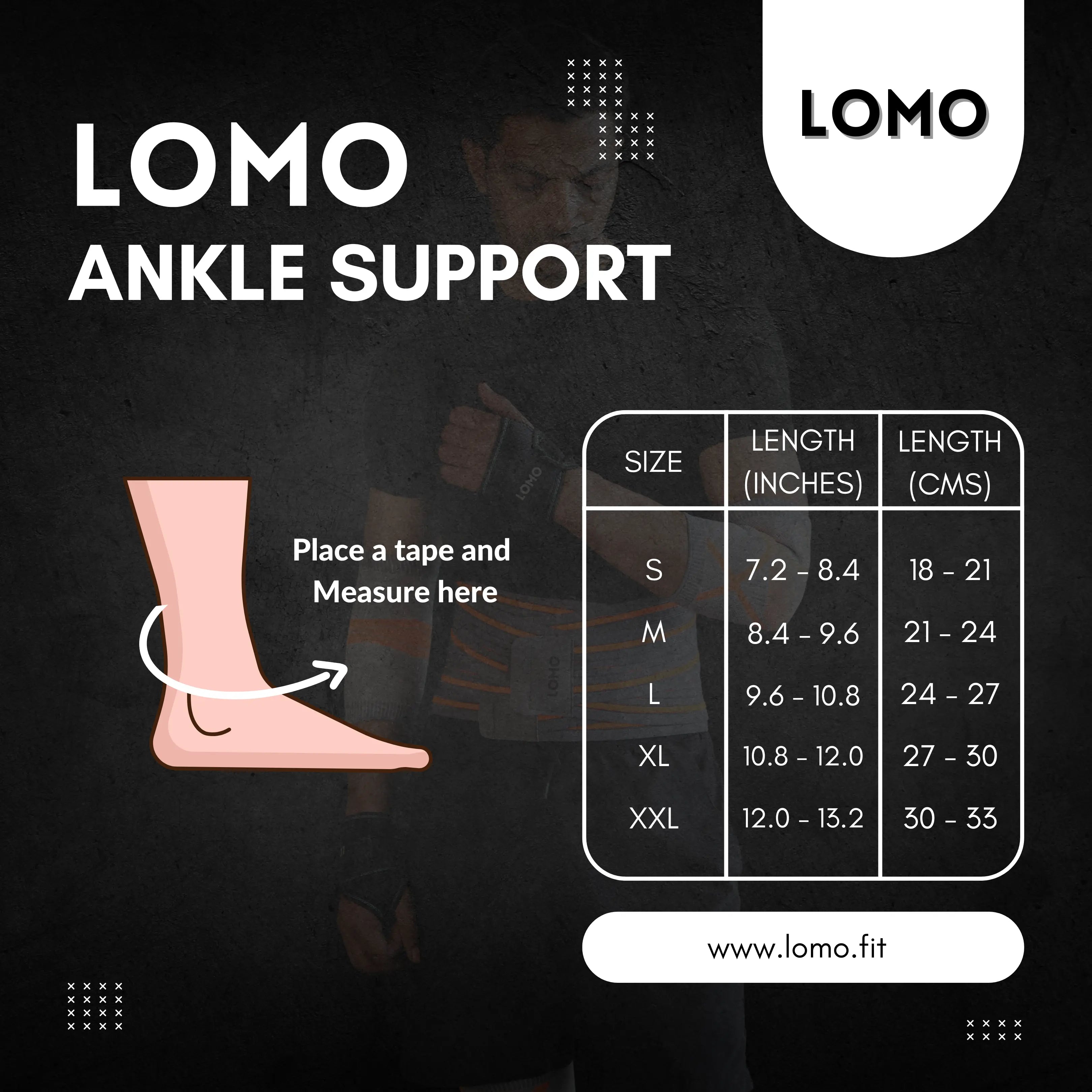 LOMO Luxe Ankle Support (1pc) - Single Piece Pack LOMO